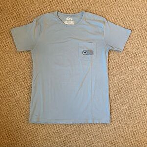 Rowdy Gentleman Ronald Reagan Light Blue Short-Sleeve Pocket Tee